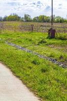 Wadden sea tidelands coast walking path landscape Lower Saxony Germany. photo