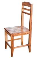 Wooden chair isolated. photo