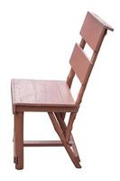 Simplistic wooden chair. photo