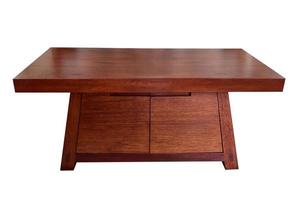 Low wooden table. photo