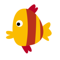 illustration de poisson corail mignon au design plat