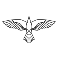 vogel für symboldesign in linie und form, luxus und minimalistisches tier png