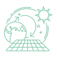 symbols of a better living environment in the line art illustration design png