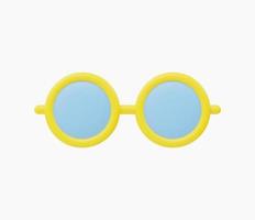 Ilustración de vector de icono de gafas realistas 3d