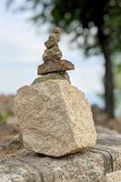 pyramide made of stones. Natural view photo