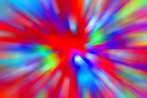 Abstract background of Blurry colorful of motions neon LED lights. photo