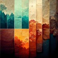 abstract background with paper cut shapes photo
