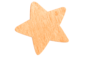 wooden star isolated png