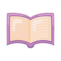 purple book open vector