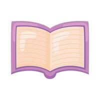 purple book open vector