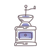 coffee toaster utensil vector