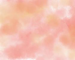 Orange watercolor background, pastel color with cloud haze texture effect, with free space to put letters. photo