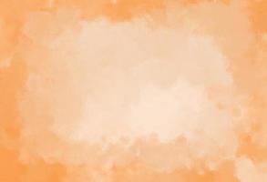 Orange watercolor background, pastel color with cloud haze texture effect, with free space to put letters. photo