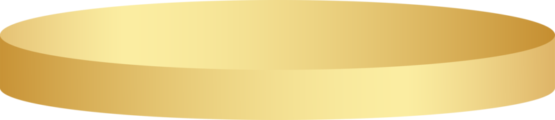 Elegant Gold Plain Podium 1 Stage Perfect For Element Design Advertising or Social Media Promotion png