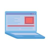 laptop computer device vector