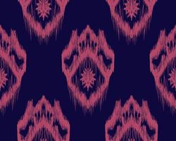 fabric ikat seamless pattern geometric ethnic traditional embroidery style.Design for background,carpet,mat,wallpaper,clothing,illustration. photo