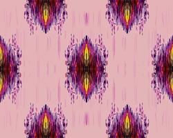 fabric ikat seamless pattern geometric ethnic traditional embroidery style.Design for background,carpet,mat,wallpaper,clothing,illustration. photo