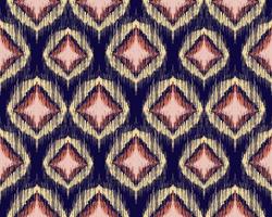 fabric ikat seamless pattern geometric ethnic traditional embroidery style.Design for background,carpet,mat,wallpaper,clothing,illustration. photo