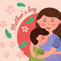 happy mothers day card vector