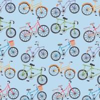 bicycles vehicles pattern vector