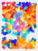 Illustration style background image abstract pattern various vibrant colors watercolor style illustration impressionist painting. photo