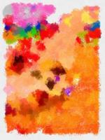 Illustration style background image abstract pattern various vibrant colors watercolor style illustration impressionist painting. photo