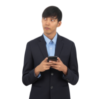 Handsome asian business man cutout, Png file