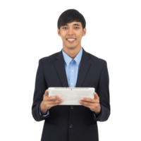 Handsome asian business man cutout, Png file