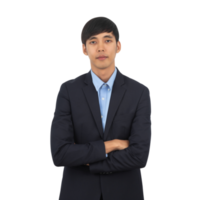 Handsome asian business man cutout, Png file