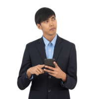 Handsome asian business man cutout, Png file