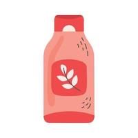 red bottle cosmetic product vector