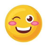 smile expression emoticon vector