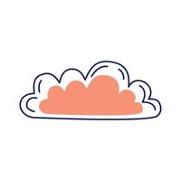 cloud sky draw style vector