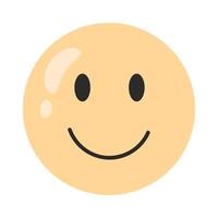 smile face emoticon vector