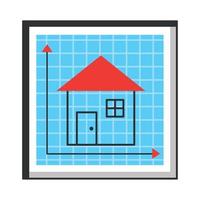 house construction plan vector