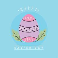 happy easter lettering vector