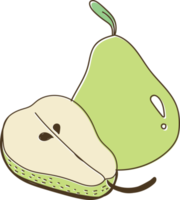 Cartoon vegetables and fruits png