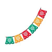 mexican celebration garlands vector