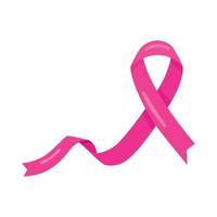 breast cancer pink ribbon vector