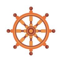 ship rudder nautical retro vector