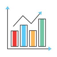 statistics bars infographic vector