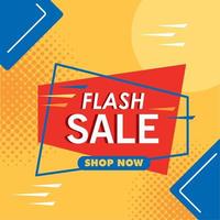 flash sale banner vector