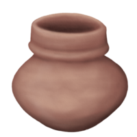 loza con boca en forma de cilindro en ilustración de estilos de acuarela