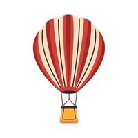 travel balloon air hot vector