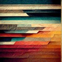 abstract background with paper cut shapes photo