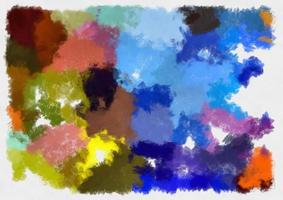 Illustration style background image abstract pattern various vibrant colors watercolor style illustration impressionist painting. photo