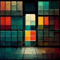 fondo abstracto de formas redondeadas multicolores foto