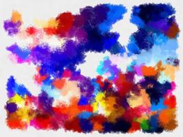 Illustration style background image abstract pattern various vibrant colors watercolor style illustration impressionist painting. photo