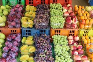 Vegetables and fruits are sold at a bazaar in Israel. photo