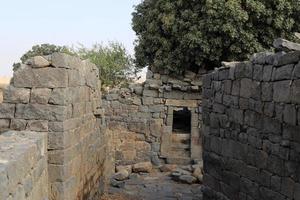 katzrin israel 1 de octubre de 2019. gamla es una antigua ciudad judía en la ladera occidental de los altos del golán. foto